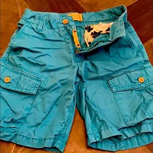 Lucky Brand blue-green cargo shorts